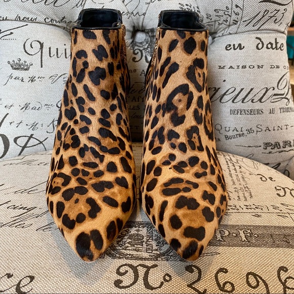 💥 Rachel Zoe Leopard Hair Booties - Picture 4 of 8